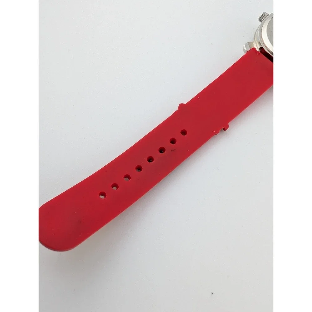 Eikon Dinosaur Kids Watch Rotating Dinosaur Red Silicone Band- New Battery‎